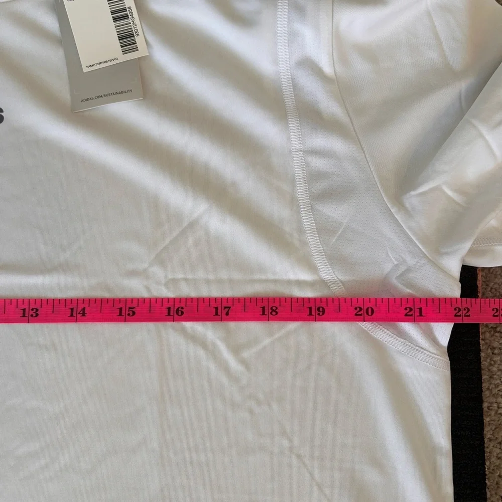 Adidas Men's White and Gray Short Sleeve Tee NWT
